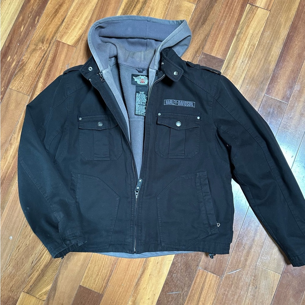 Harley-Davidson Black Military Field Jacket